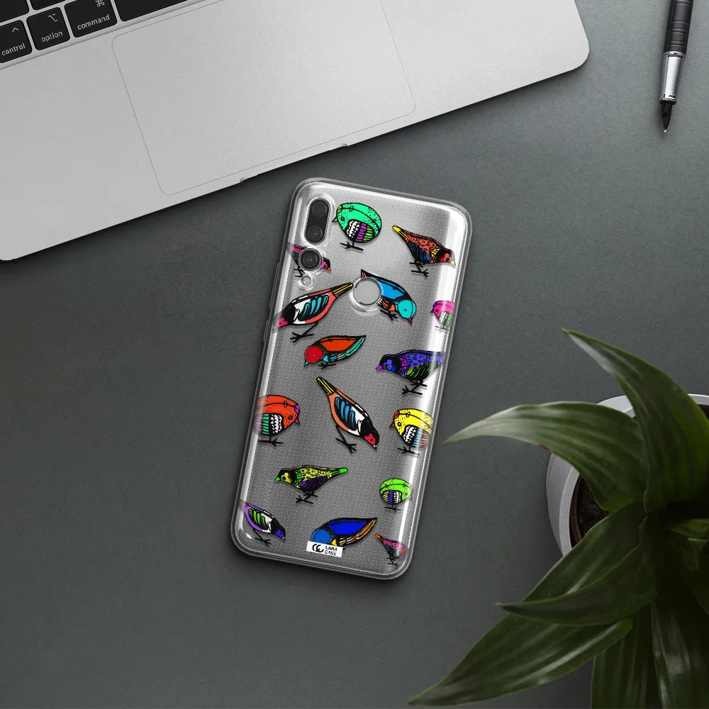 Colorful Birds Drawing Huawei Y9 Prime 2019 Clear TPU Case