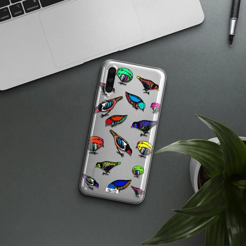 Colorful Birds Drawing Huawei Y9S Clear Tpu Case