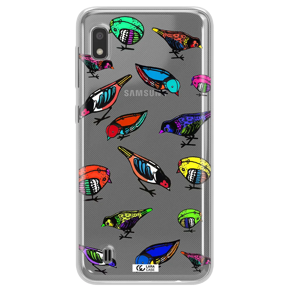 Colorful Birds Drawing Samsung A10 Clear TPU Case