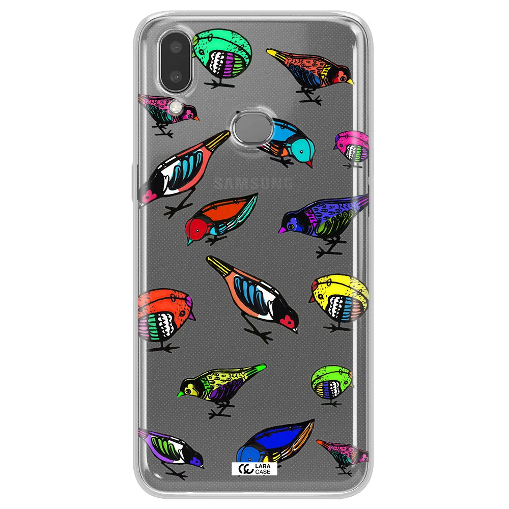 Colorful Birds Drawing Samsung A10S Clear TPU Case