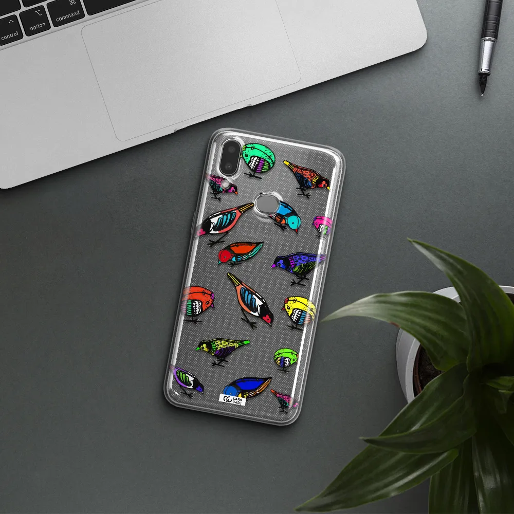 Colorful Birds Drawing Samsung A10S Clear TPU Case