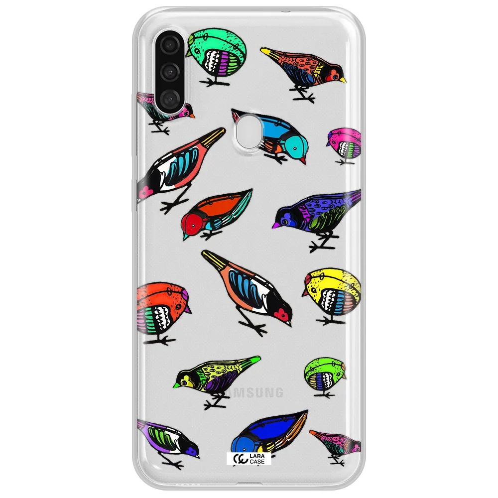 Colorful Birds Drawing Samsung A11 Clear TPU Case