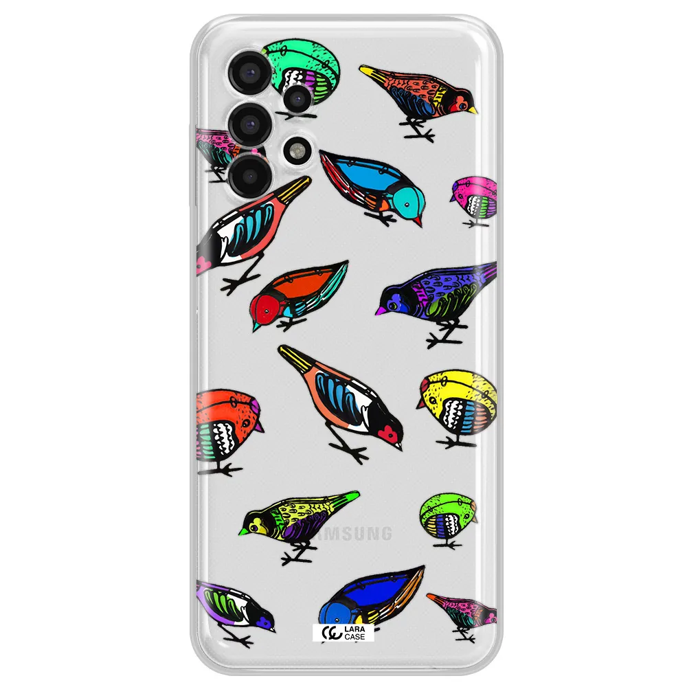 Colorful Birds Drawing Samsung A13 4g Clear TPU Case