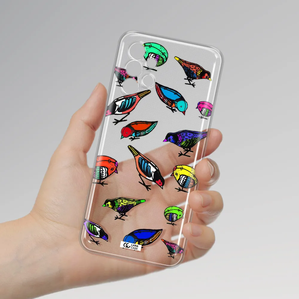 Colorful Birds Drawing Samsung A13 4g Clear TPU Case