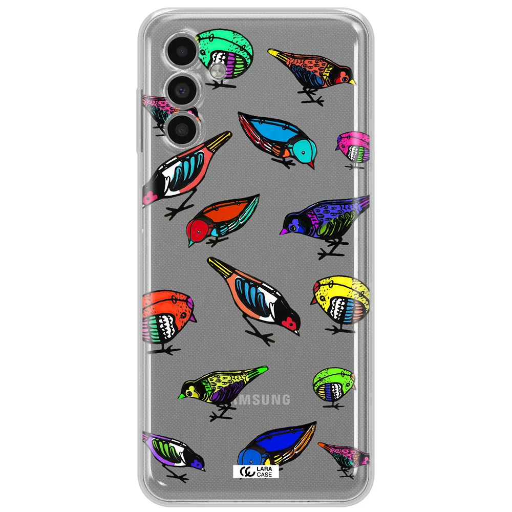 Colorful Birds Drawing Samsung A13 5G Clear Tpu Case
