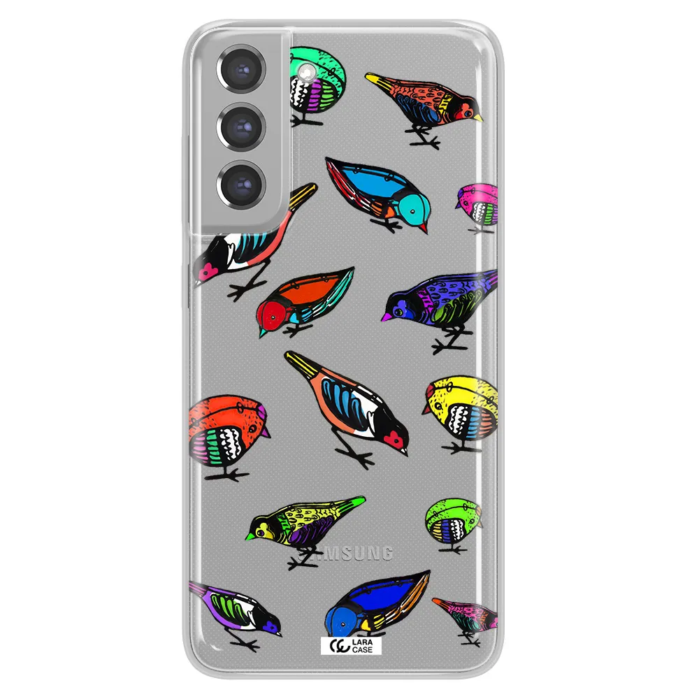 Colorful Birds Drawing Samsung A21 Fe Clear TPU Case