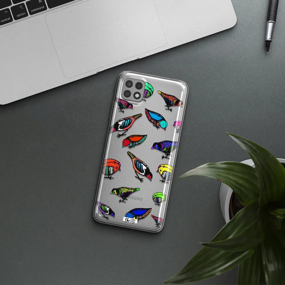 Colorful Birds Drawing Samsung A22 5g Clear TPU Case