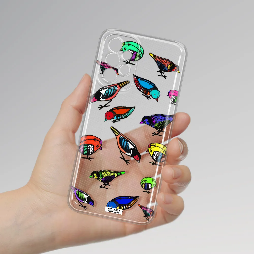 Colorful Birds Drawing Samsung A23 5G Clear Tpu Case