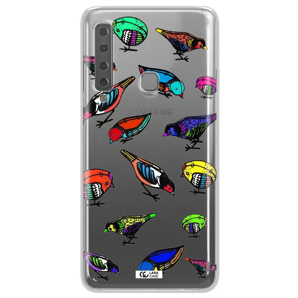 Colorful Birds Drawing Samsung A9 2018 Clear TPU Case