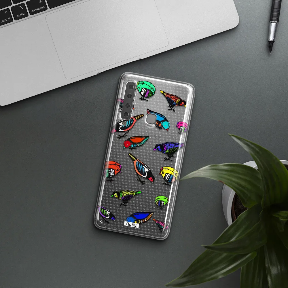 Colorful Birds Drawing Samsung A9 2018 Clear TPU Case