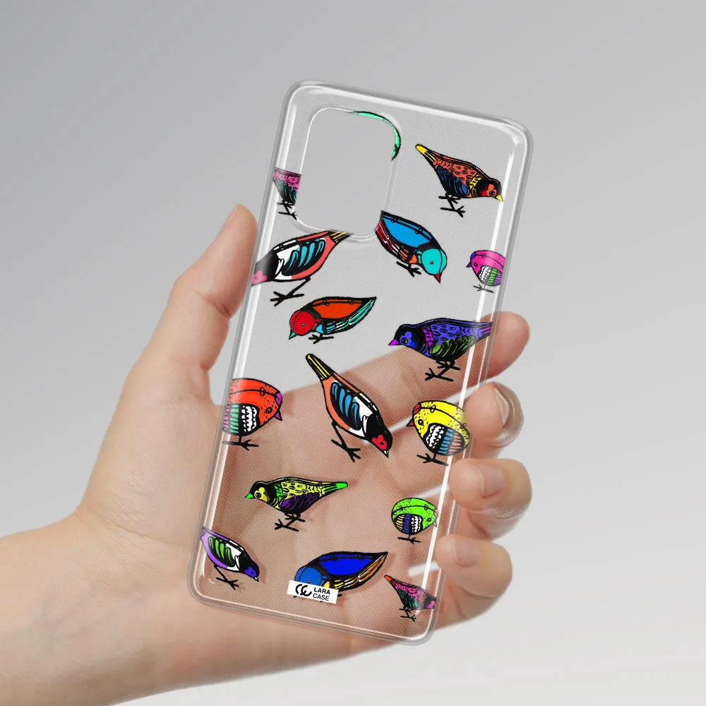 Colorful Birds Drawing Samsung S10 Lite Clear TPU Case