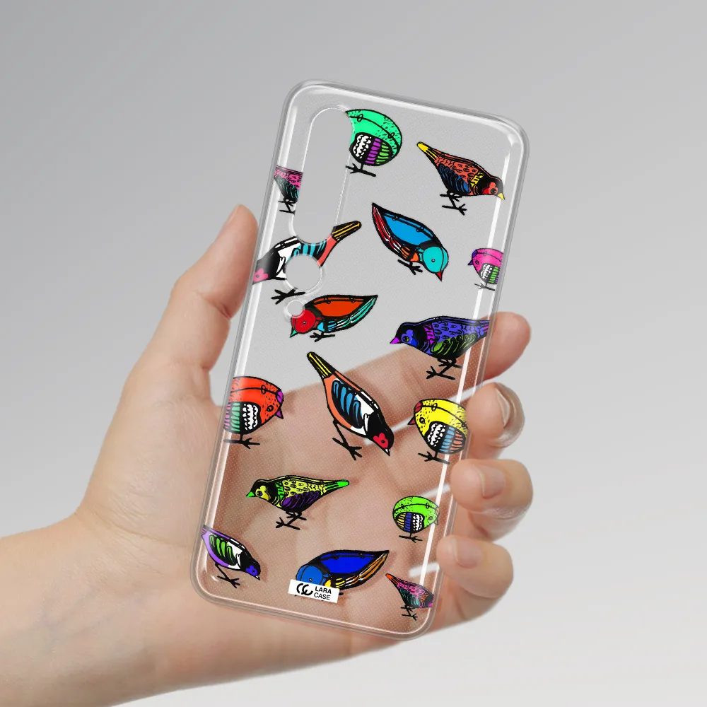 Colorful Birds Drawing Xiaomi Mi 10 Pro Clear TPU Case