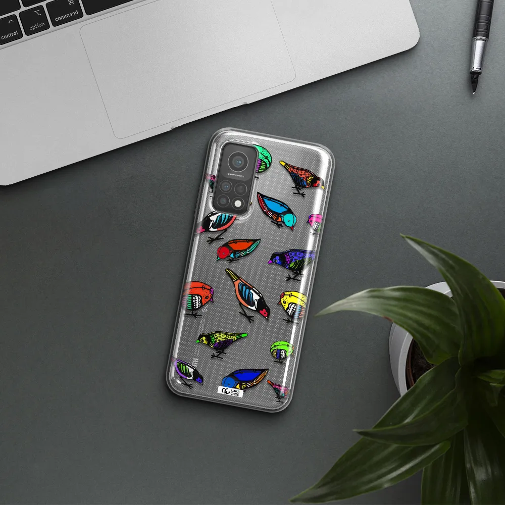 Colorful Birds Drawing Xiaomi Mi 10 T Pro Clear TPU Case