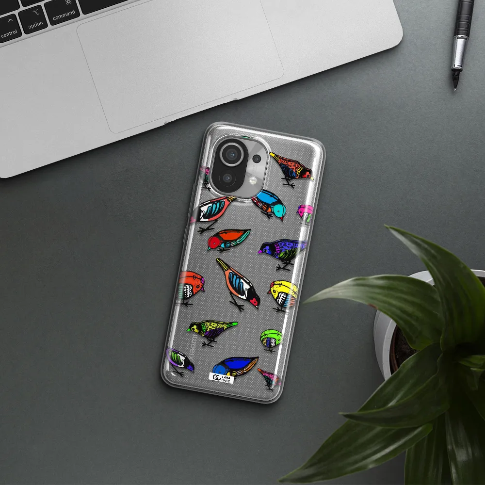 Colorful Birds Drawing Xiaomi Mi 11 Clear TPU Case