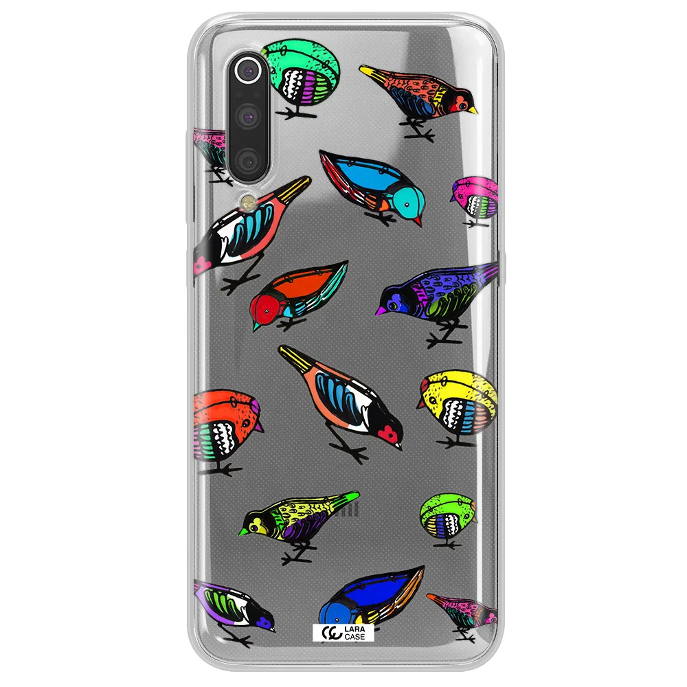 Colorful Birds Drawing Xiaomi Mi 9 Clear TPU Case