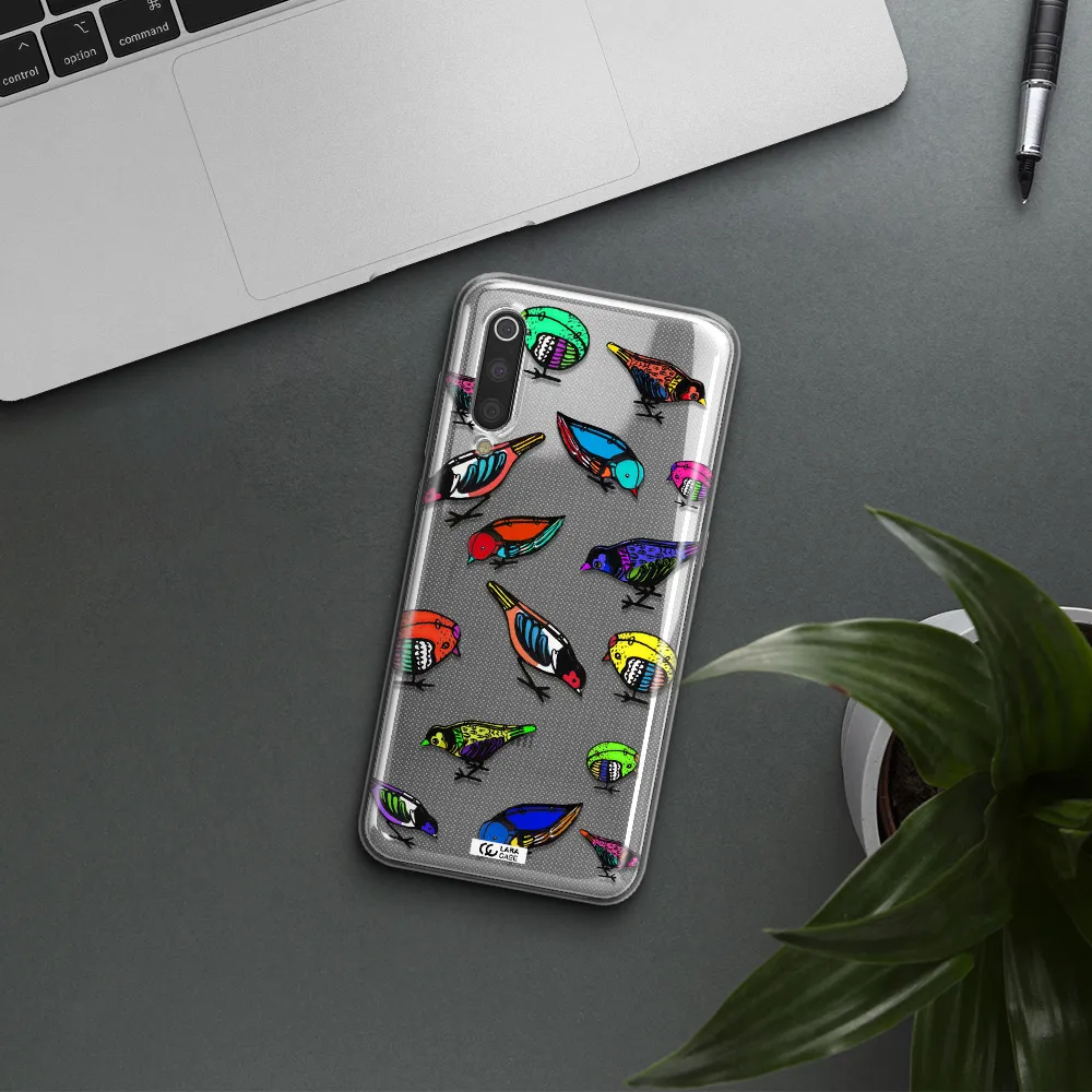 Colorful Birds Drawing Xiaomi Mi 9 Clear TPU Case