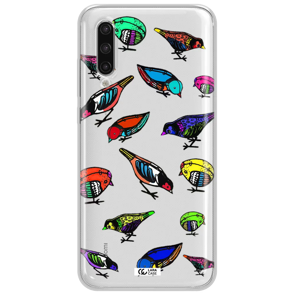 Colorful Birds Drawing Xiaomi Mi 9 Lite Clear Tpu Case