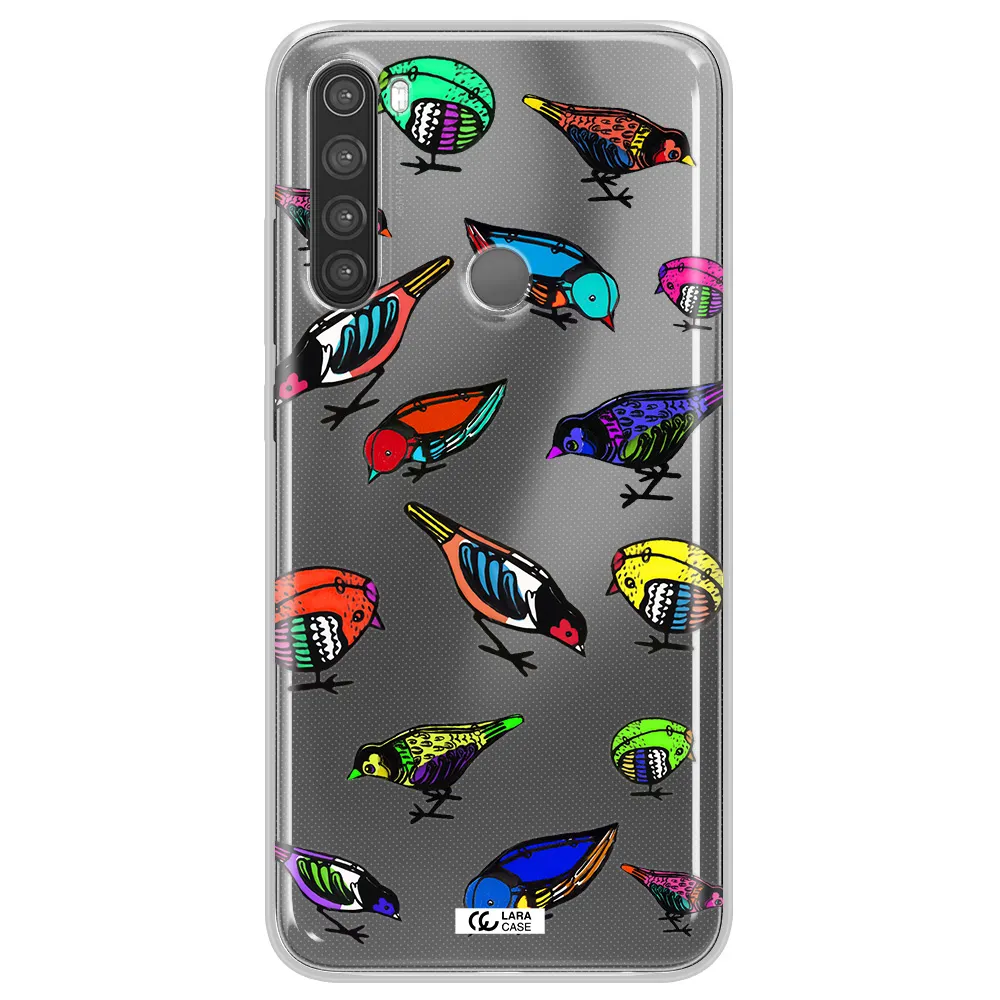 Colorful Birds Drawing Xiaomi Note 8 Clear TPU Case