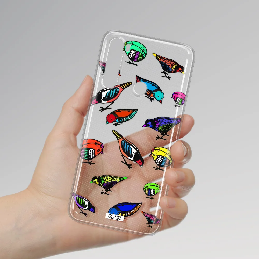 Colorful Birds Drawing Xiaomi Note 8 Clear TPU Case