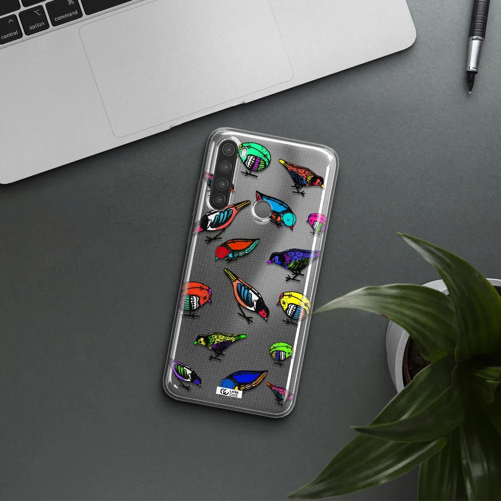 Colorful Birds Drawing Xiaomi Note 8 Clear TPU Case