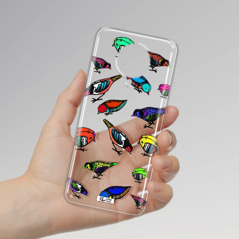 Colorful Birds Drawing Xiaomi Poco F2 Pro Clear TPU Case