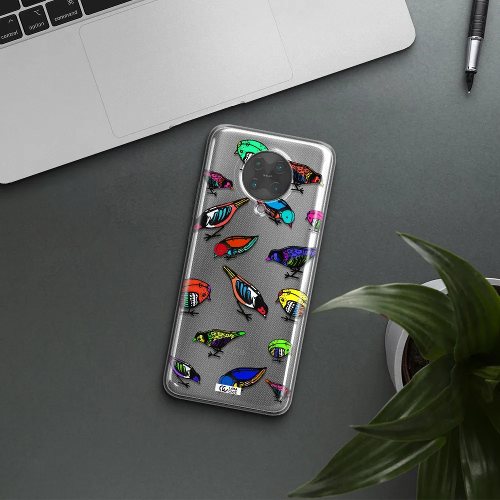 Colorful Birds Drawing Xiaomi Poco F2 Pro Clear TPU Case