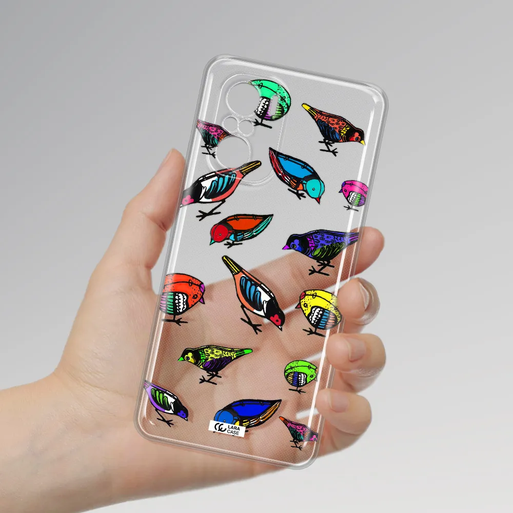 Colorful Birds Drawing Xiaomi Poco F3 Clear Tpu Case