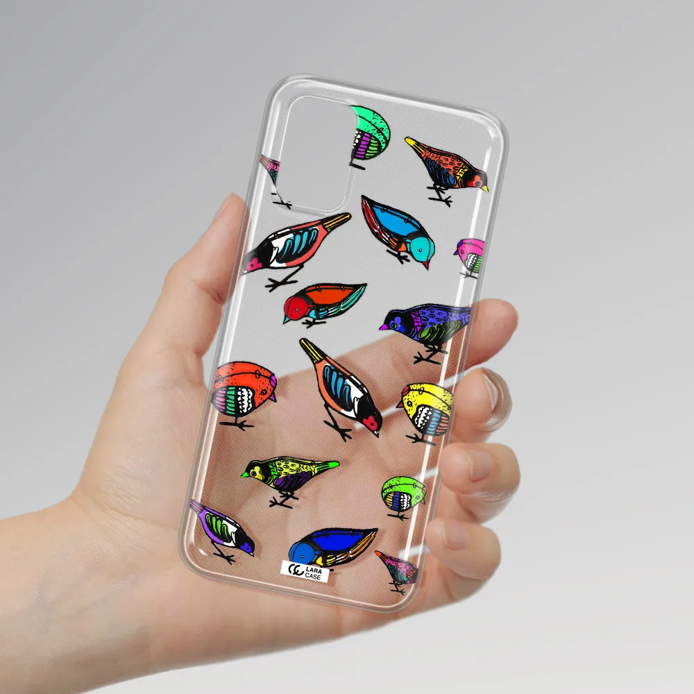 Colorful Birds Drawing Xiaomi Poco M3 Clear TPU Case