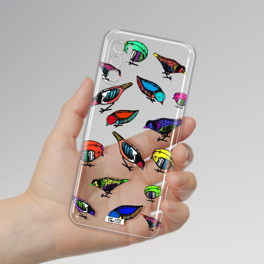 Colorful Birds Drawing Xiaomi Poco M3 Pro Clear Tpu Case