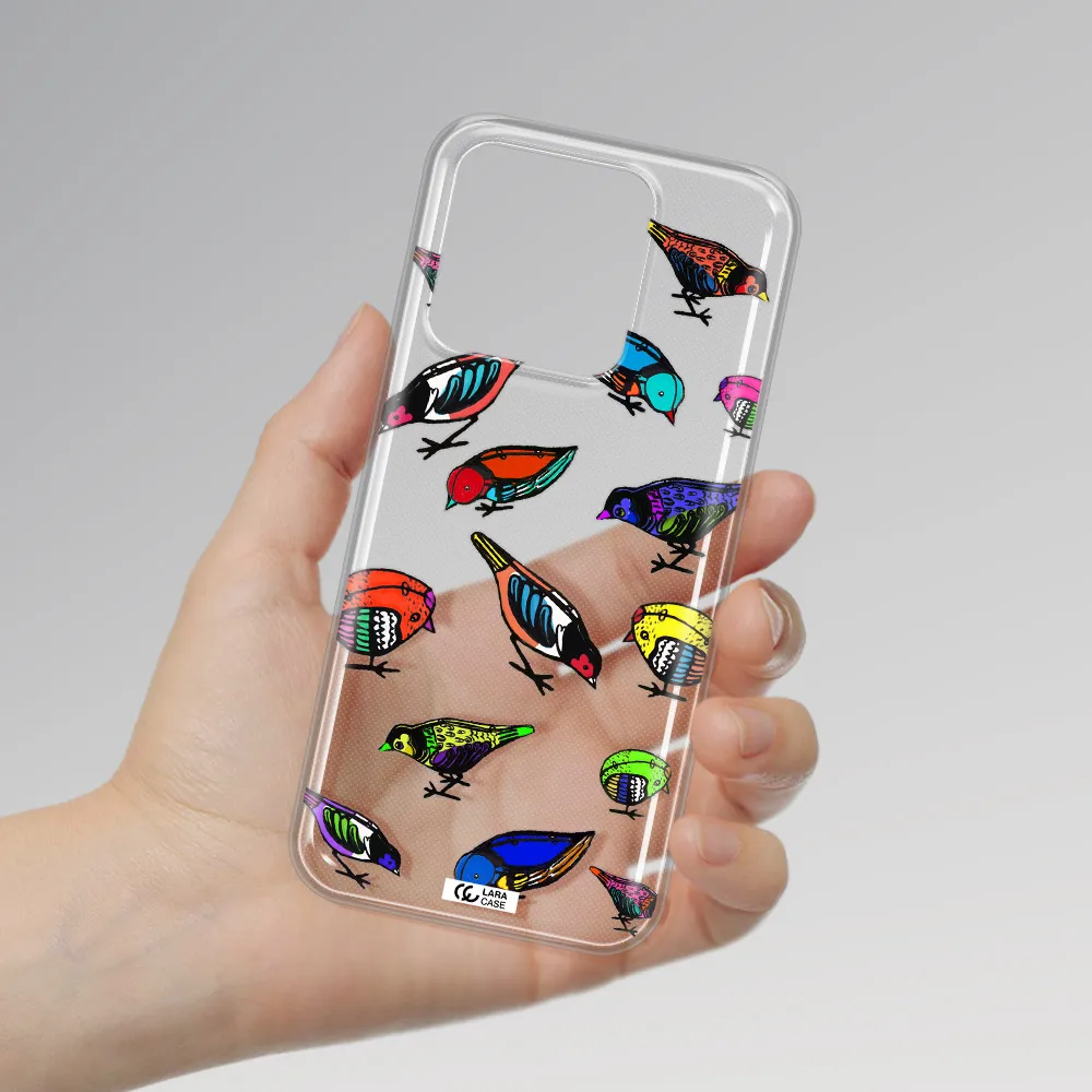 Colorful Birds Drawing Xiaomi Redmi 10A Clear TPU Case