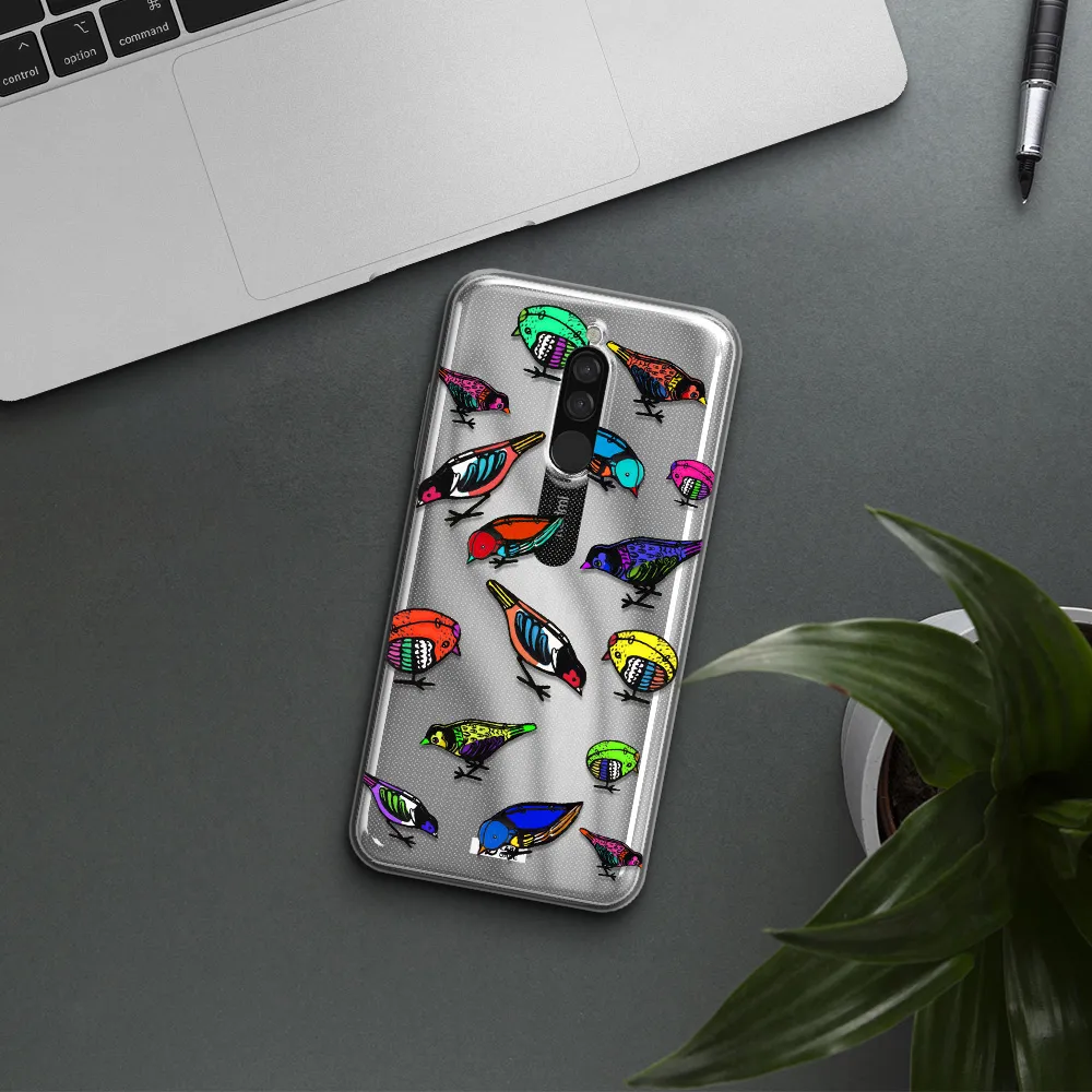 Colorful Birds Drawing Xiaomi Redmi 8 Clear Tpu Case