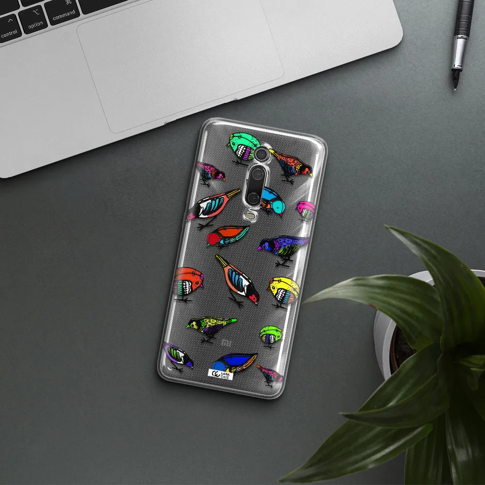 Colorful Birds Drawing Xiaomi Redmi K20 Clear Tpu Case