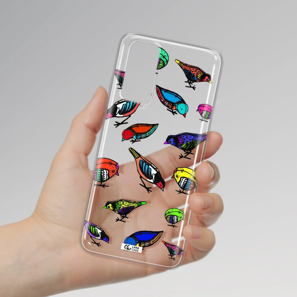 Colorful Birds Drawing Xiaomi Redmi Note 11 Clear TPU Case