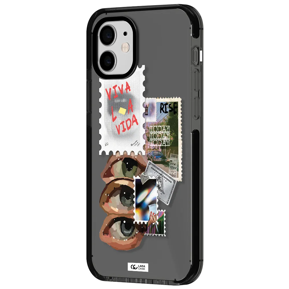 Stamp Apple iPhone 11 impact Smoke Black Case