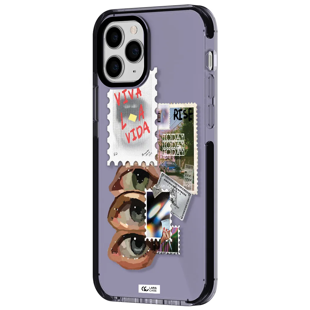 Stamp Apple iPhone 11 pro impact Lilac Case