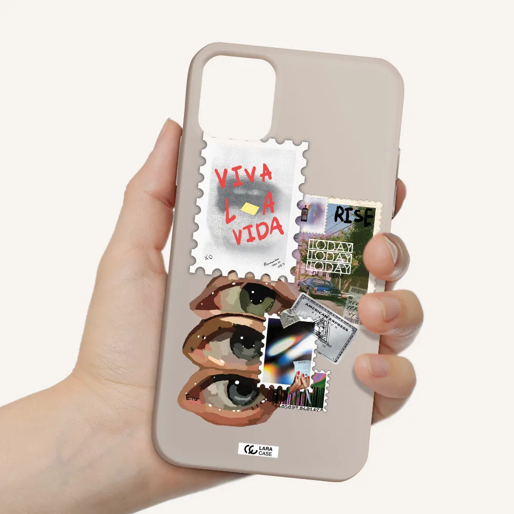 Stamp Apple iPhone 11 Silicone Stone Case