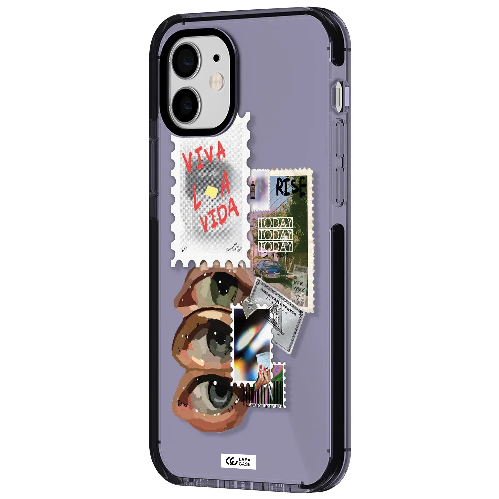 Stamp Apple iPhone 12 impact Lilac Case