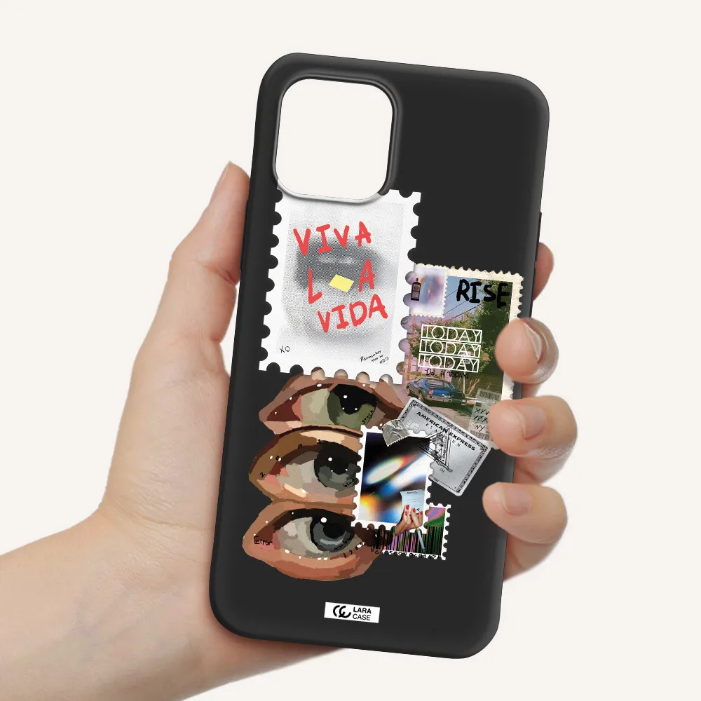 Stamp Apple iPhone 12 mini Silicone black Case