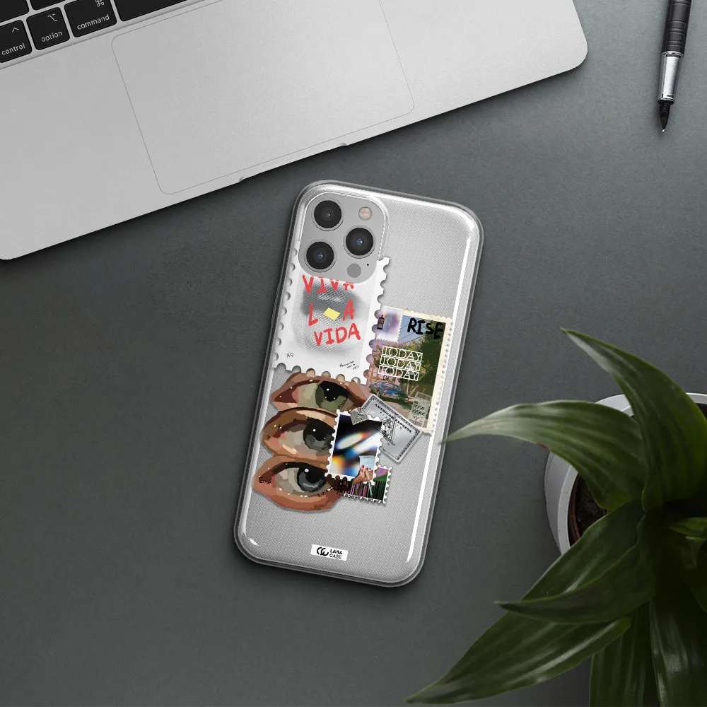 Stamp Apple iPhone 12 pro Clear TPU Case