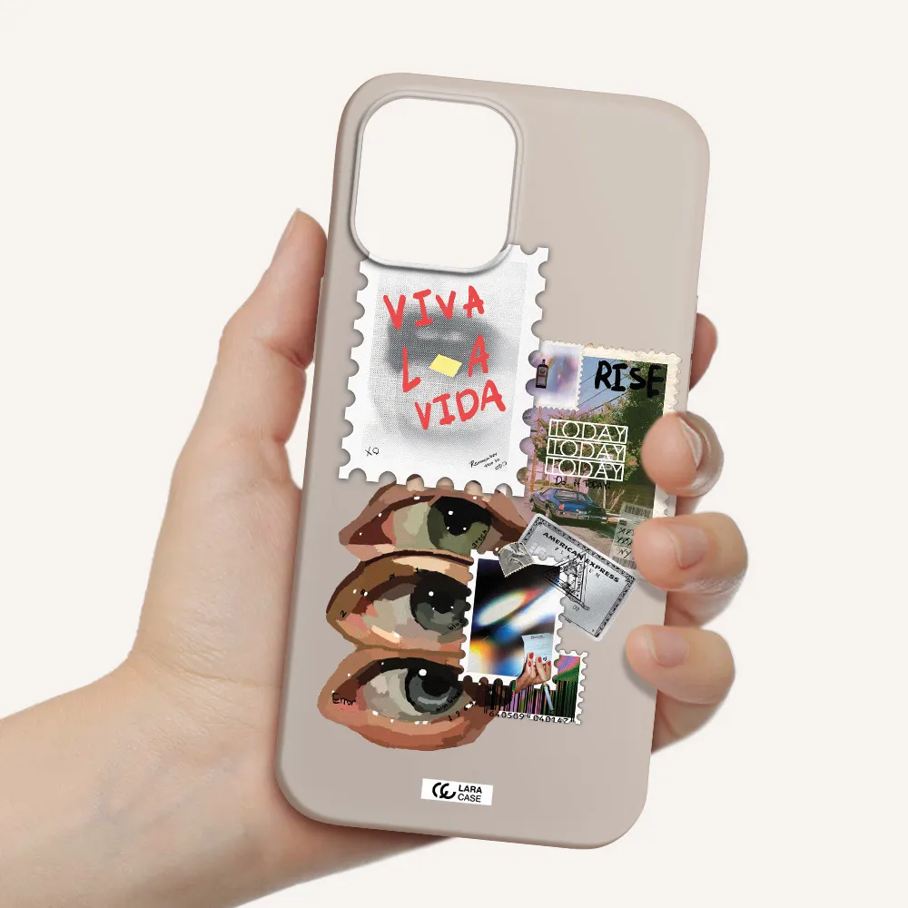 Stamp Apple iPhone 12 pro max Silicone Stone Case