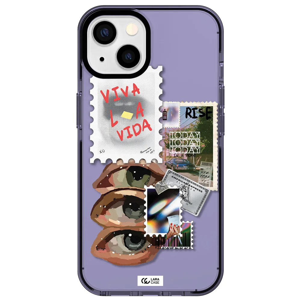 Stamp Apple iPhone 13 impact Lilac Case