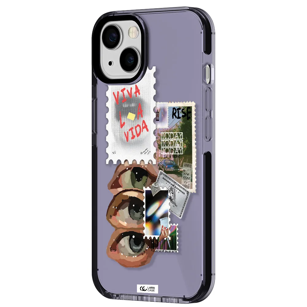 Stamp Apple iPhone 13 impact Lilac Case
