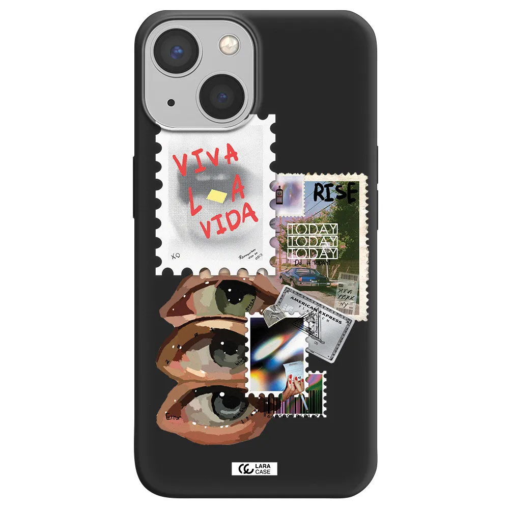 Stamp Apple iPhone 13 mini Silicone black Case