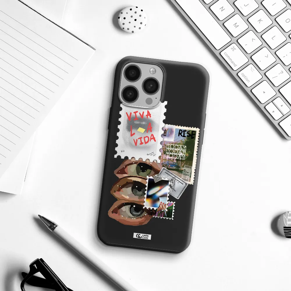 Stamp Apple iPhone 13 Pro Max Silicone black Case