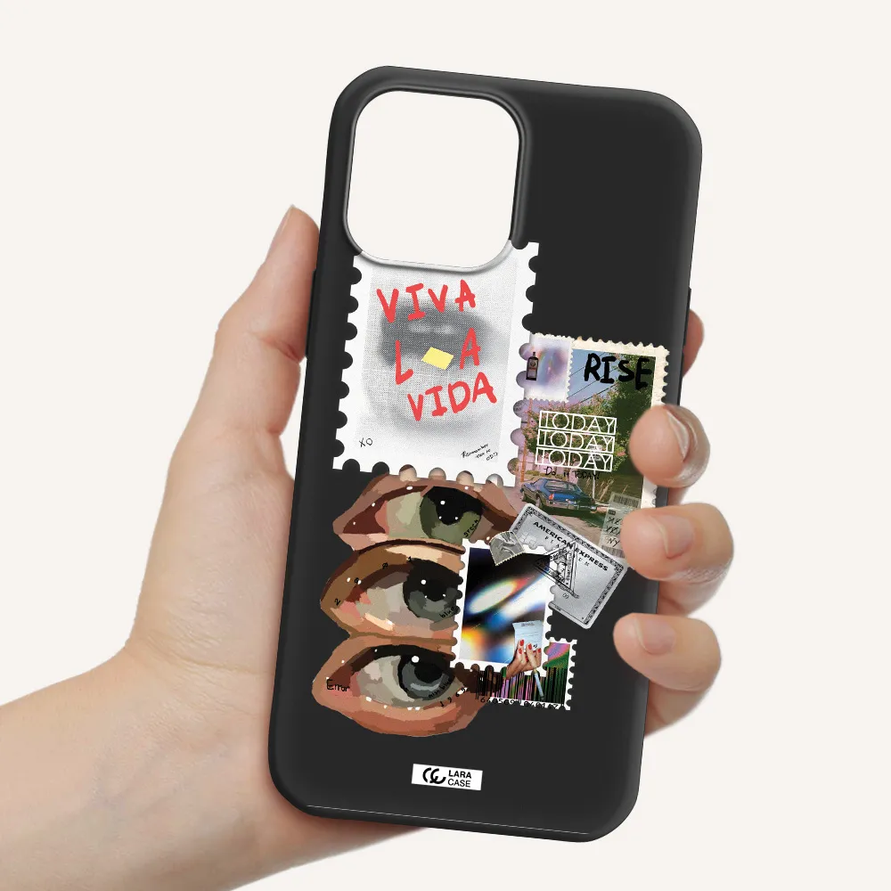 Stamp Apple iPhone 13 Pro Silicone black Case