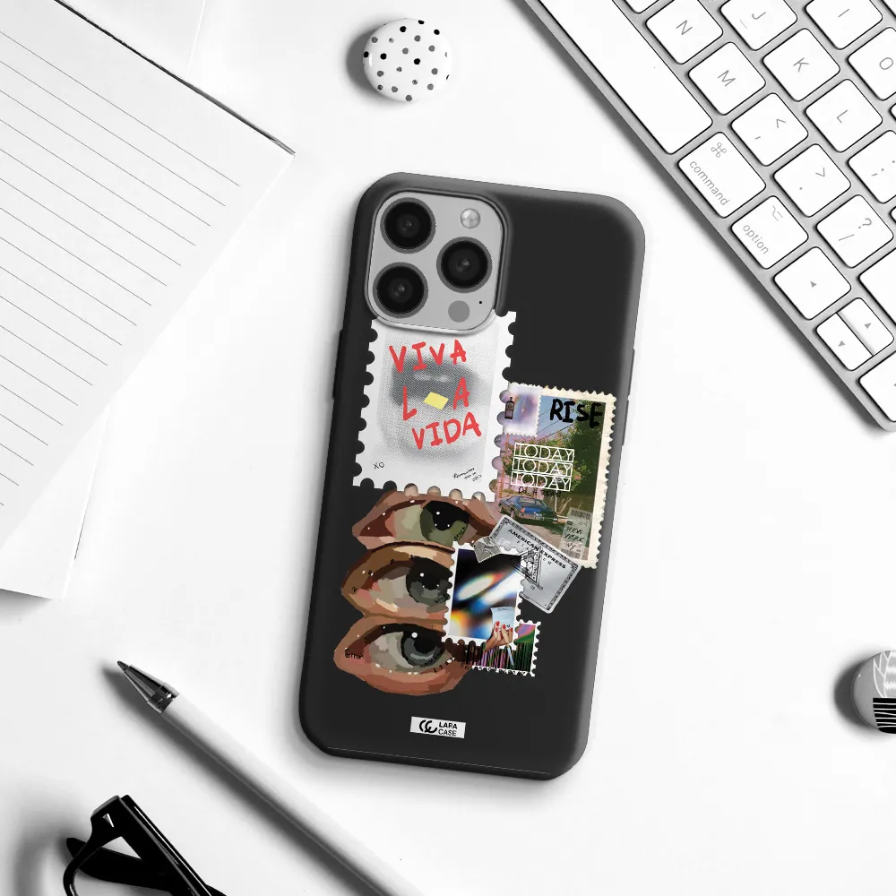 Stamp Apple iPhone 13 Pro Silicone black Case