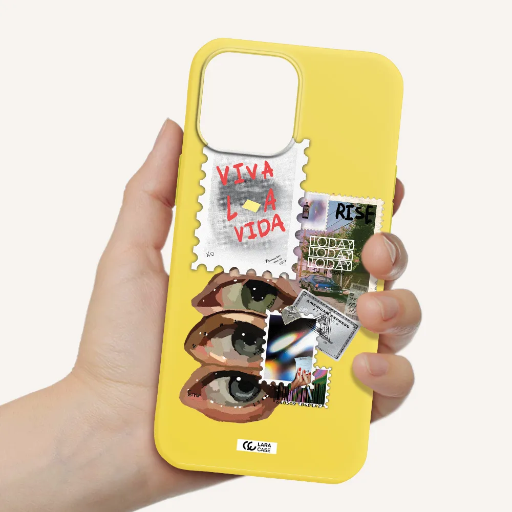 Stamp Apple iPhone 13 Pro Silicone canary yellow Case
