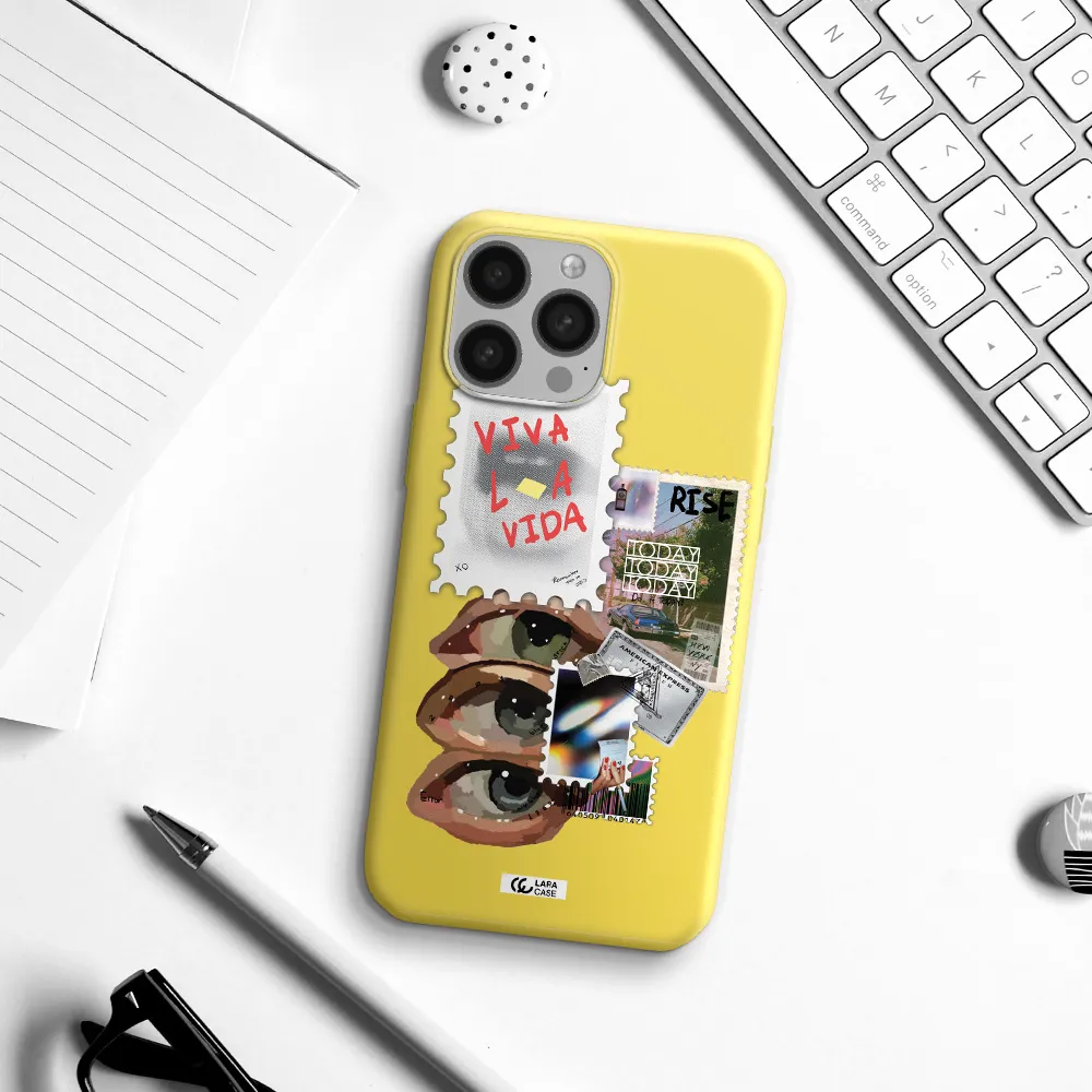 Stamp Apple iPhone 13 Pro Silicone canary yellow Case