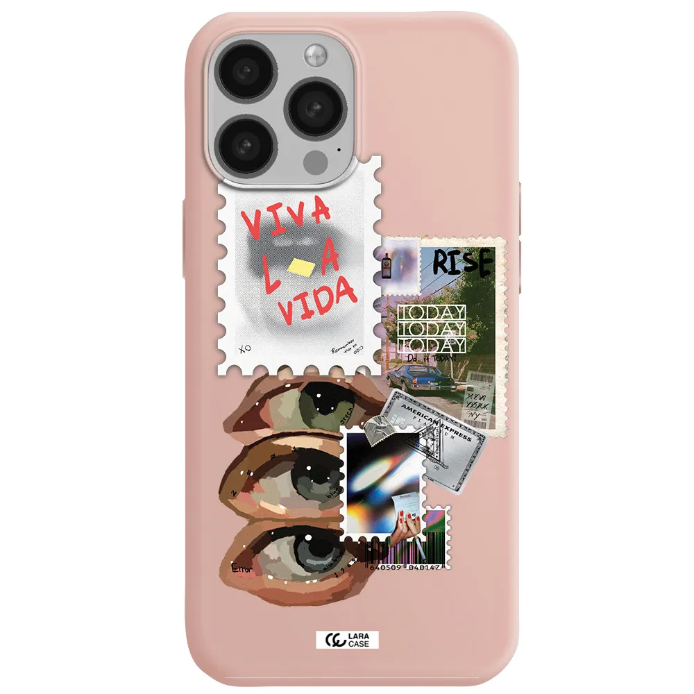 Stamp Apple iPhone 13 Pro Silicone pastel pink Case