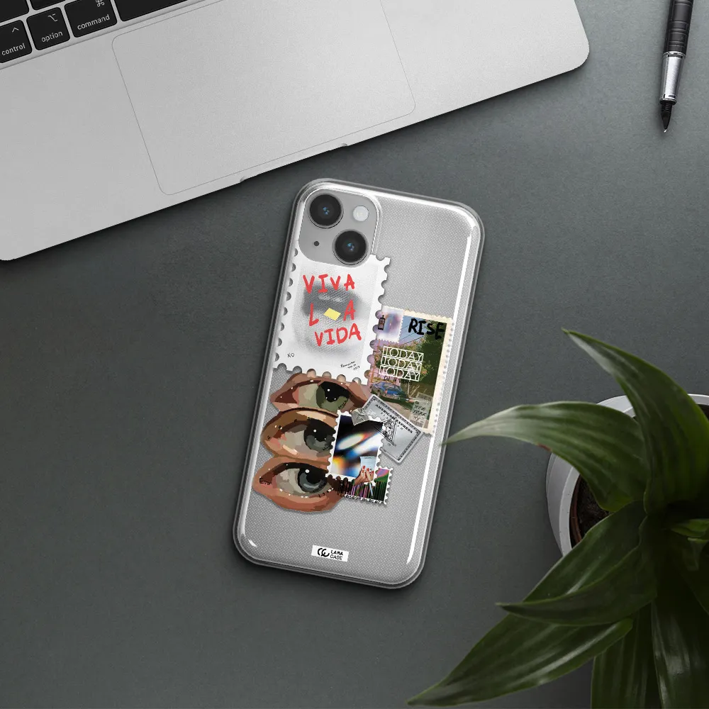 Stamp Apple iPhone 14 Clear TPU Case